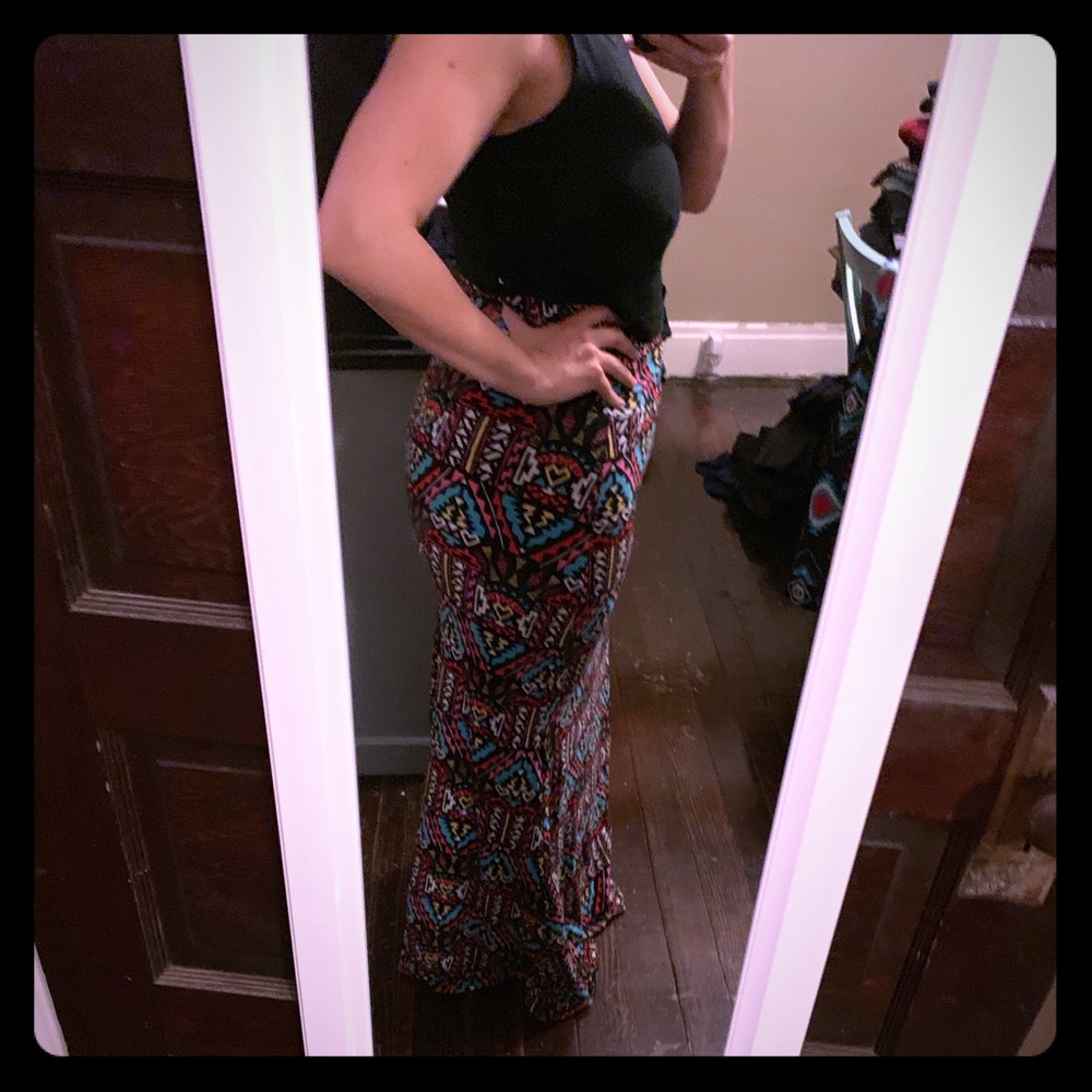 Two stretch maxi skirts/ beach cover ups